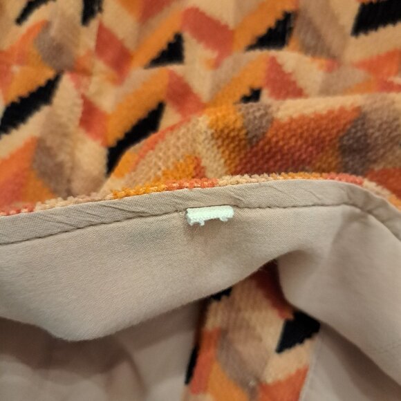 Urban Outfitters Women's Fall Chevron Stripe Corduroy Bib Overalls Sz Large-Flaw - Picture 11 of 16